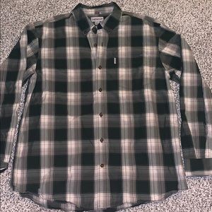 Plaid button down Carhartt longsleeve